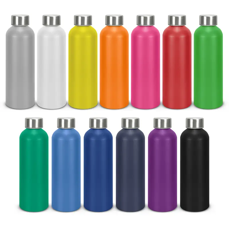 Venus Recycled Aluminium Bottle – Drink Bottles – available in black, blue, green, orange colours and 6 more