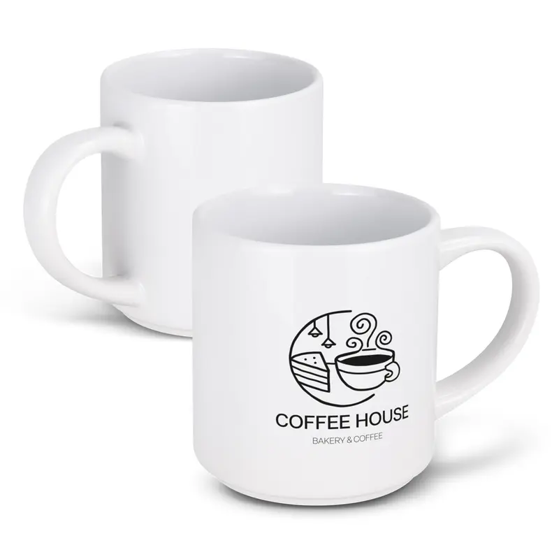 Neva Stackable Coffee Mug – Mugs – available in white colour