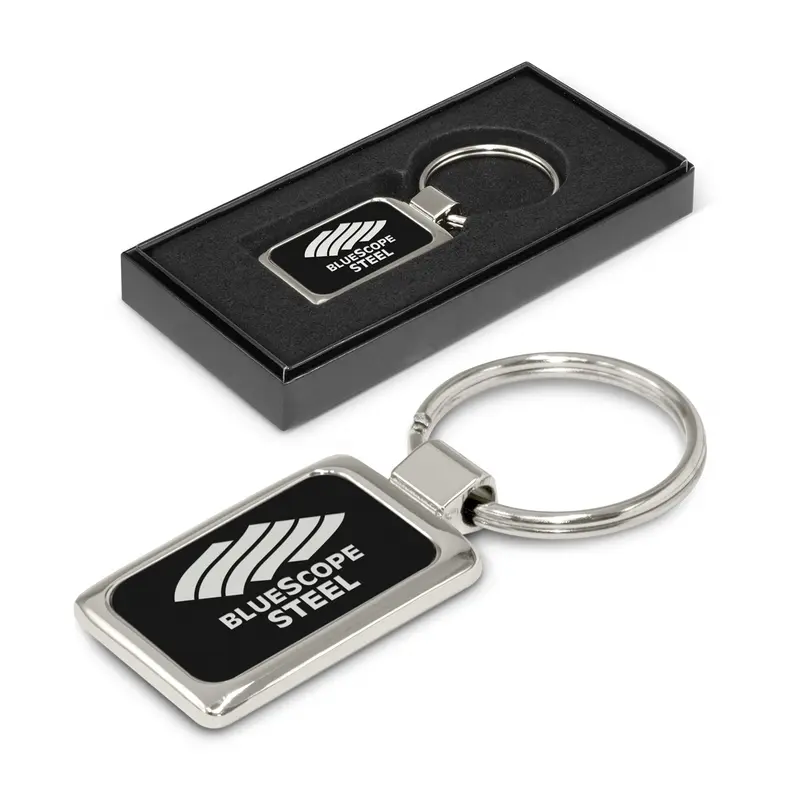 Laser Etch Metal Key Ring – Keyrings – available in black colour