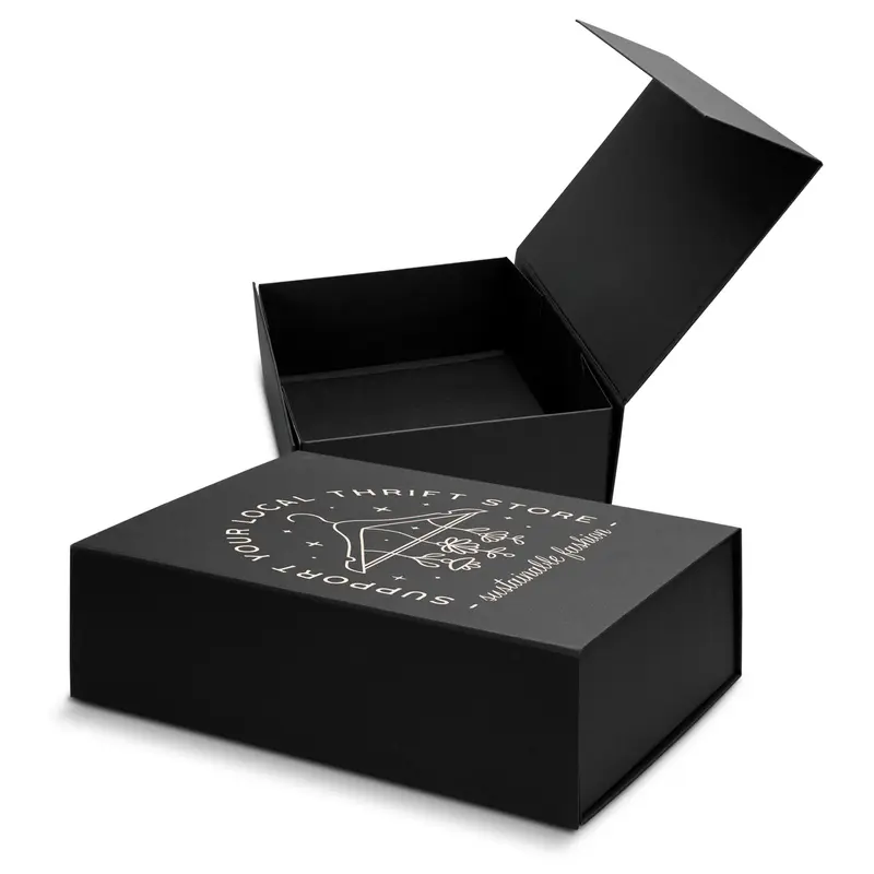 Magnetic Lid Gift Box - Medium – Misc Print – available in black colour