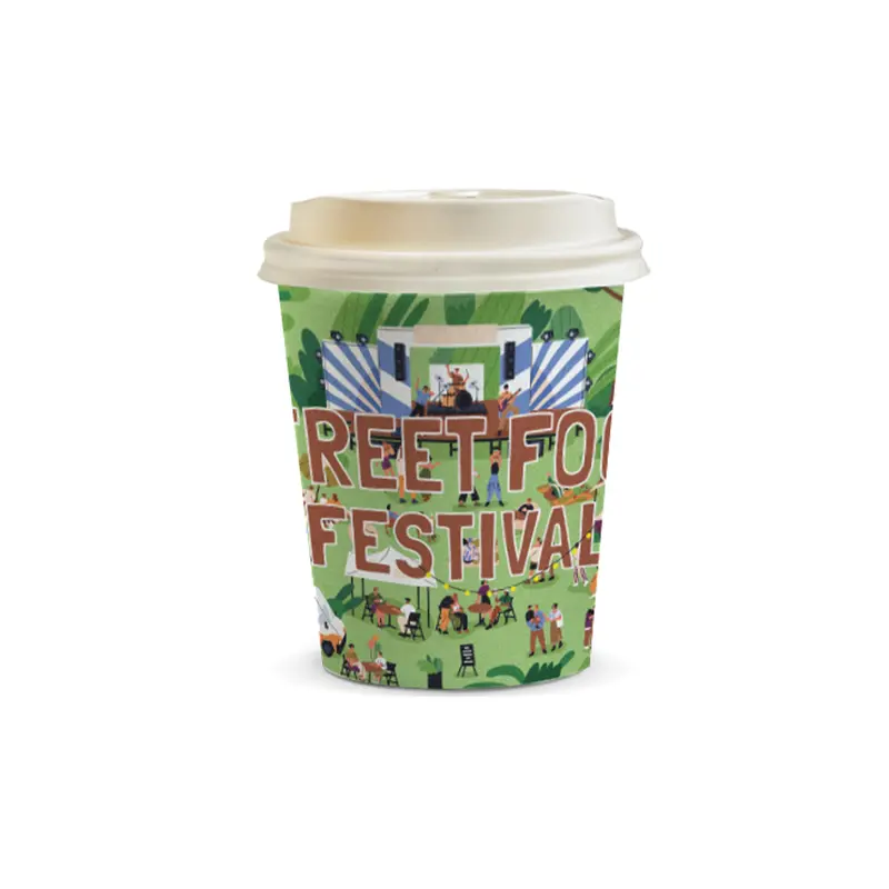 Compostable Paper Coffee Cup - 230ml – Reusable Coffee Cups – available in white colour