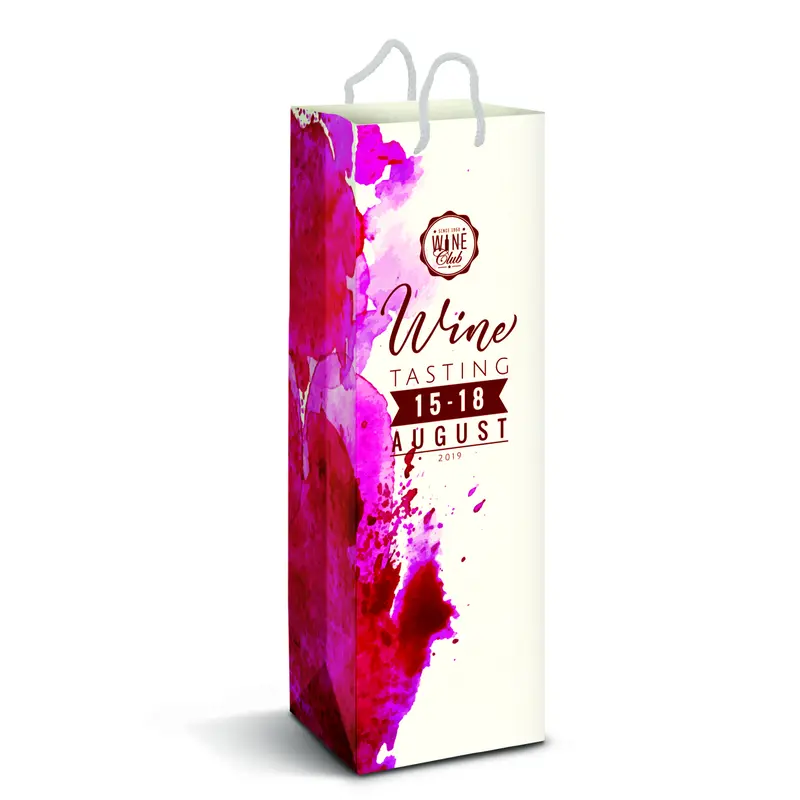Laminated Paper Wine Bag - Full Colour – Paper Bags – available in multi colour