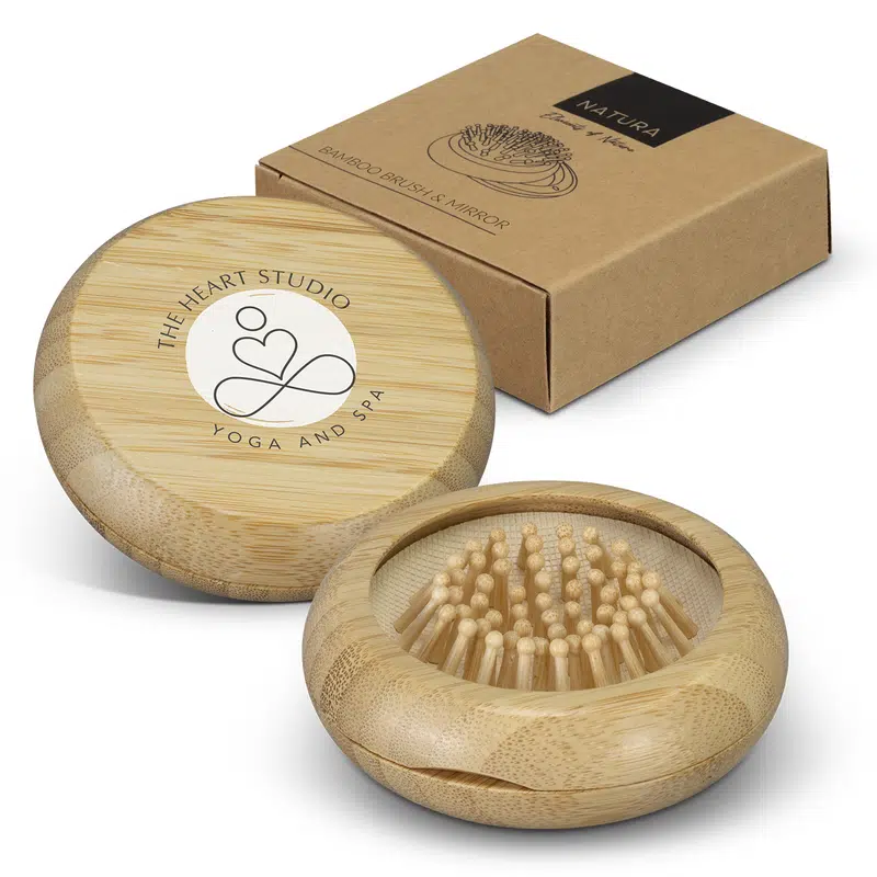 NATURA Bamboo Brush and Mirror – Misc Health