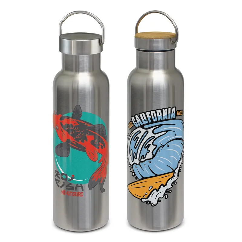 Nomad Deco Vacuum Bottle - Stainless – Drink Bottles – available in silver colour