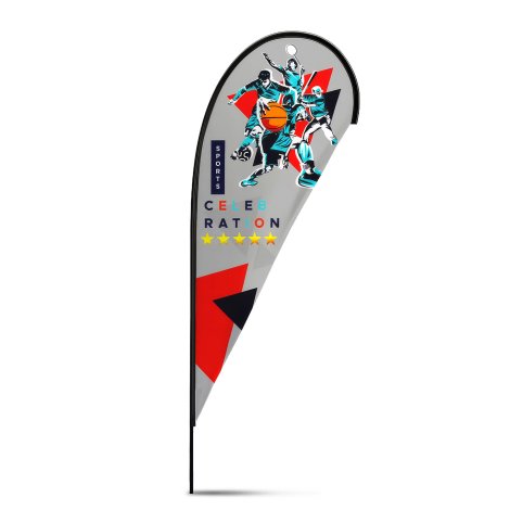 Large Tear Drop Flag Kit