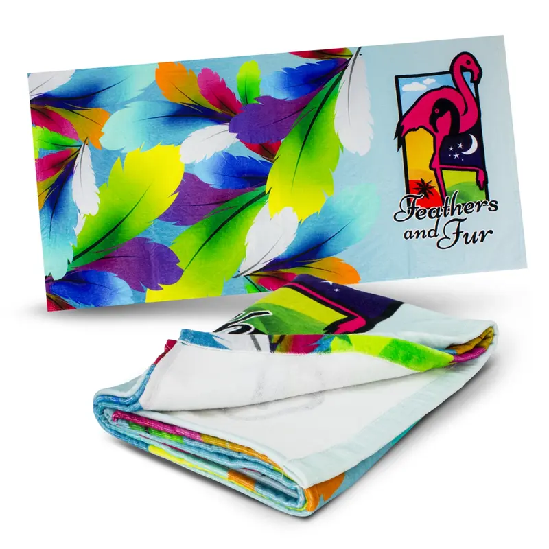 Picasso Beach Towel – Towels – available in white colour
