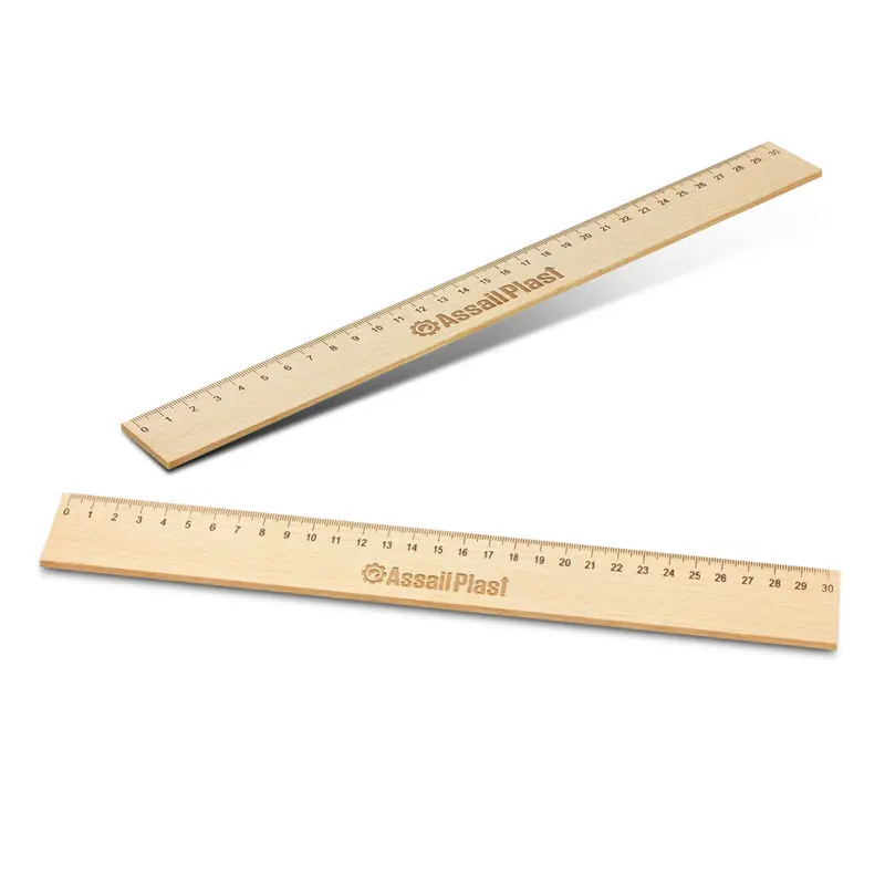 Wooden 30cm Ruler – Rulers – available in beige colour