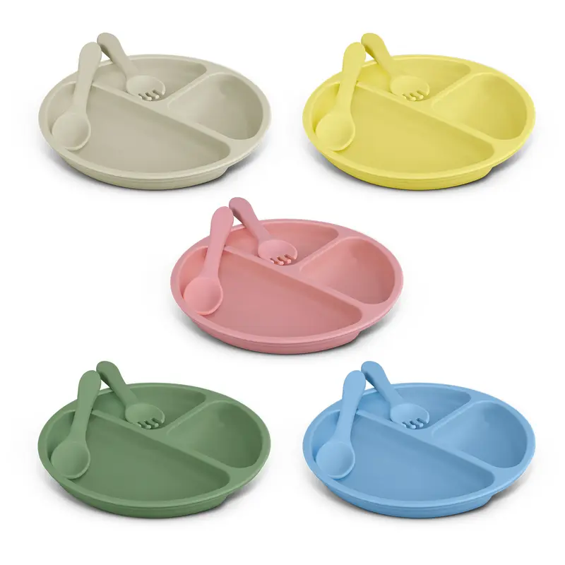 Kids Plate Set – Kitchenware – available in beige, blue, green, pink colours and 1 more