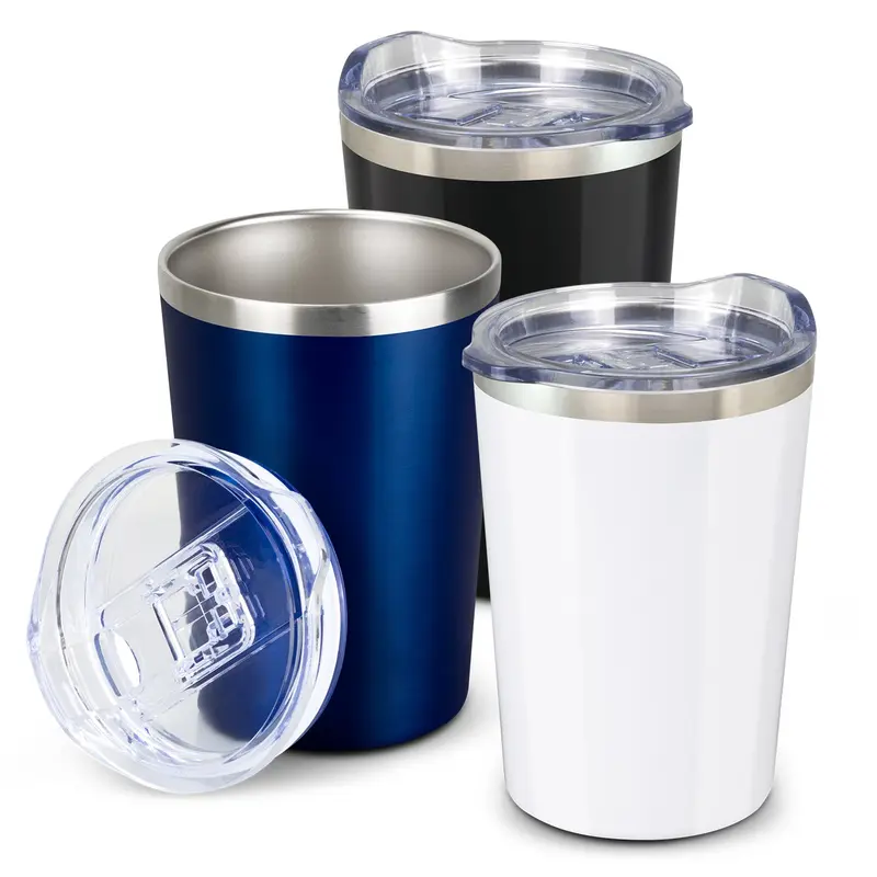 Evora Vacuum Cup – Reusable Coffee Cups – available in black, blue, white colours