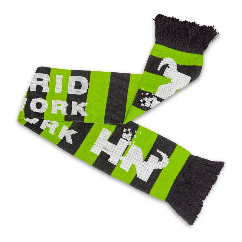 Fairbanks Custom Knitted Scarf – Scarves – available in white colour