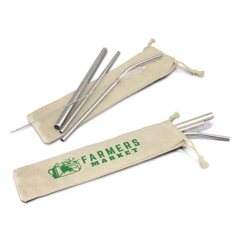 Stainless Steel Straw Set – Kitchenware – available in beige colour