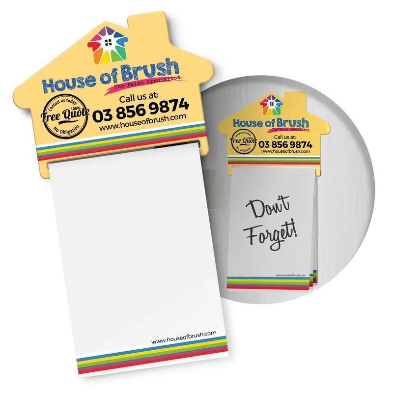 Magnetic House Memo Pad A7 - Full Colour – Pads & Planners – available in white colour