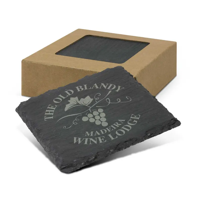 Slate Coaster - Set of 4 – Coasters – available in grey colour