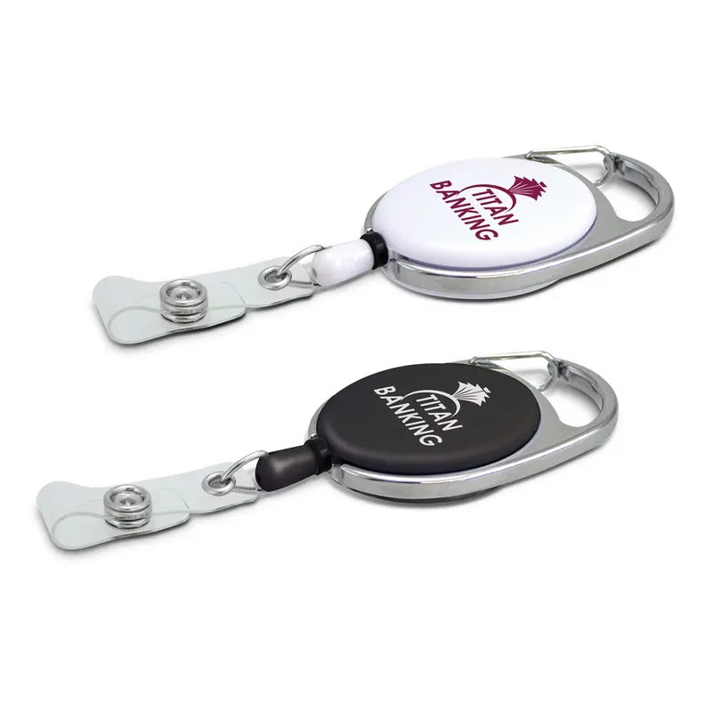 Evo Retractable ID Holder – Badge Holders – available in black, white colours
