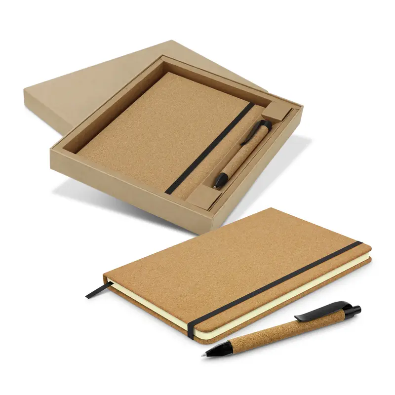 Somerset Notebook and Pen Gift Set – Notebooks – available in beige colour