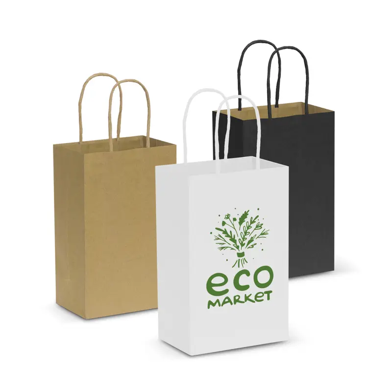 Paper Carry Bag - Small – Paper Bags – available in beige, black, white colours
