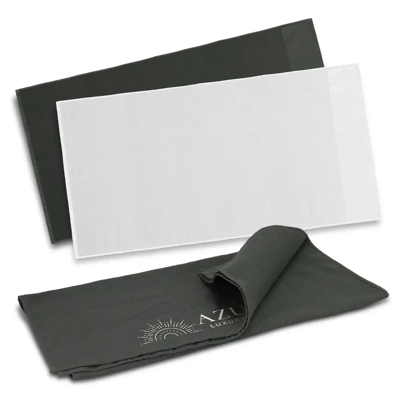 Rochester Waffle Towel – Towels – available in black, white colours