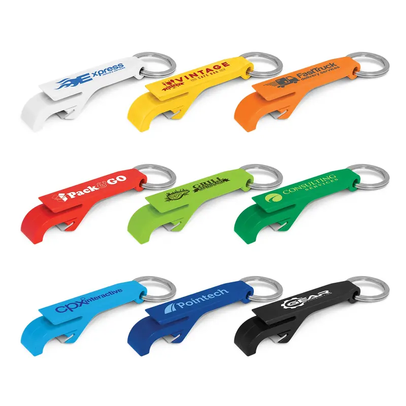 Snappy Bottle Opener Key Ring – Keyrings – available in black, blue, green, orange colours and 3 more