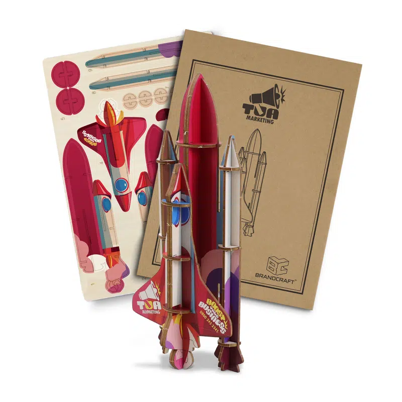 BRANDCRAFT Rocket Ship Wooden Model – Games – available in beige colour