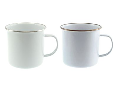 Falcon Enamel 500ml 9cm Rimmed Mug
