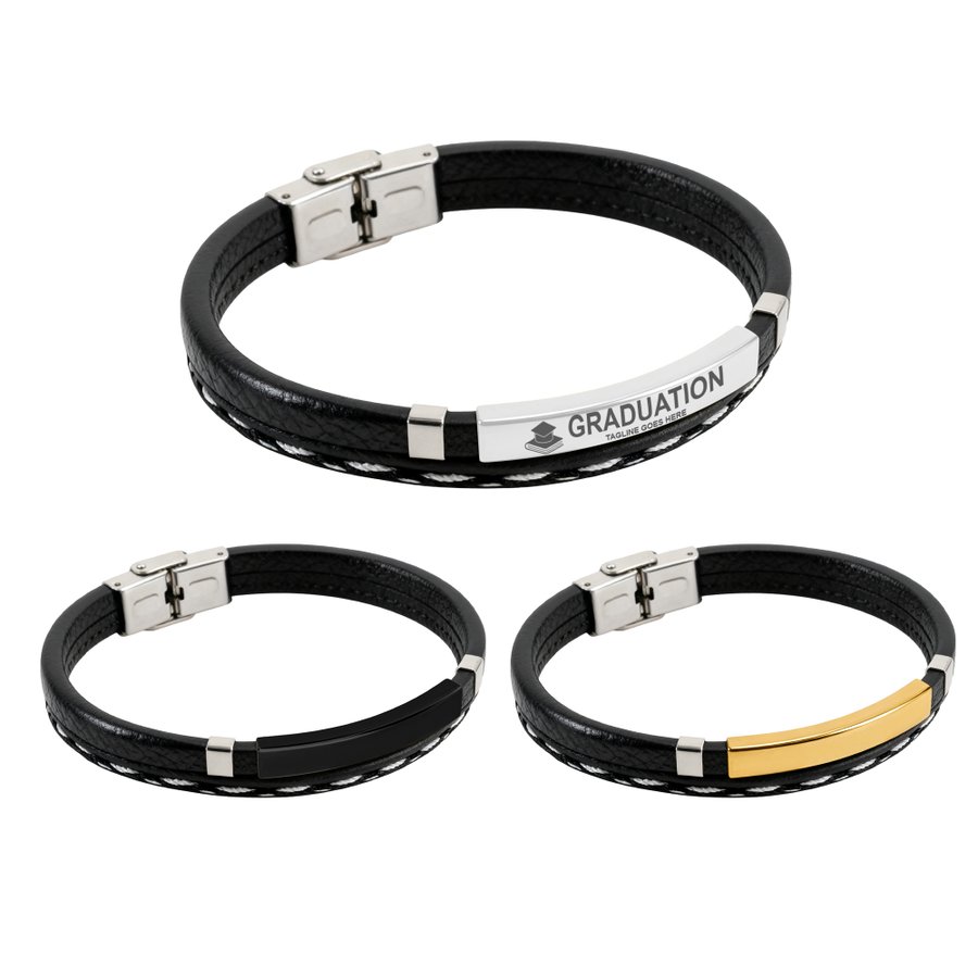 Personalized PU Leather Bracelet
